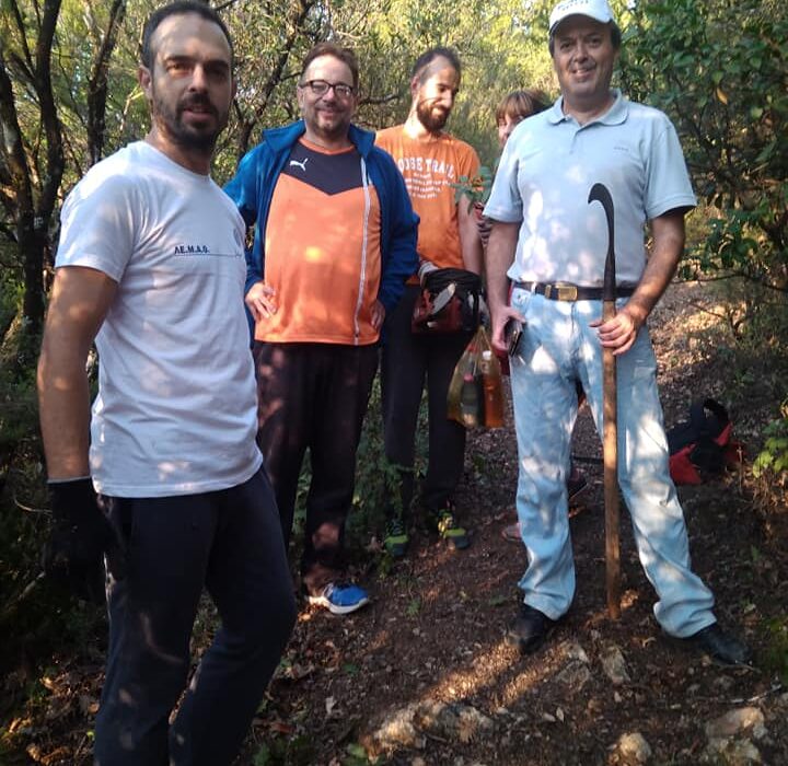 16/9/2018-Καθαρισμός&συντήρηση μονοπατιού Χρυσοβίτσα-Γέφυρα Αρτοτίβας